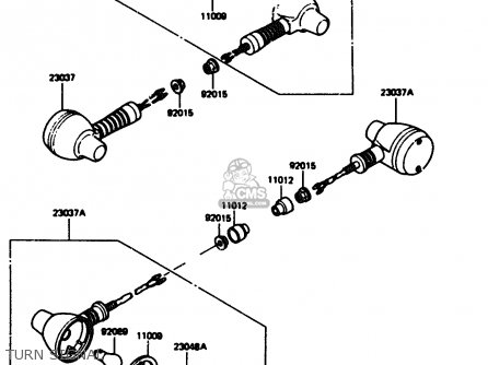 TURN SIGNAL - KL600A1 1984 EUROPE UK FR GR IT SD ST WG