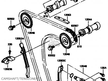 CAMSHAFT/TENSIONER - KL600A1 1984 EUROPE UK FR GR IT SD ST WG