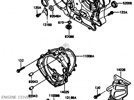 ENGINE COVER - KL600A1 1984 EUROPE UK FR GR IT SD ST WG