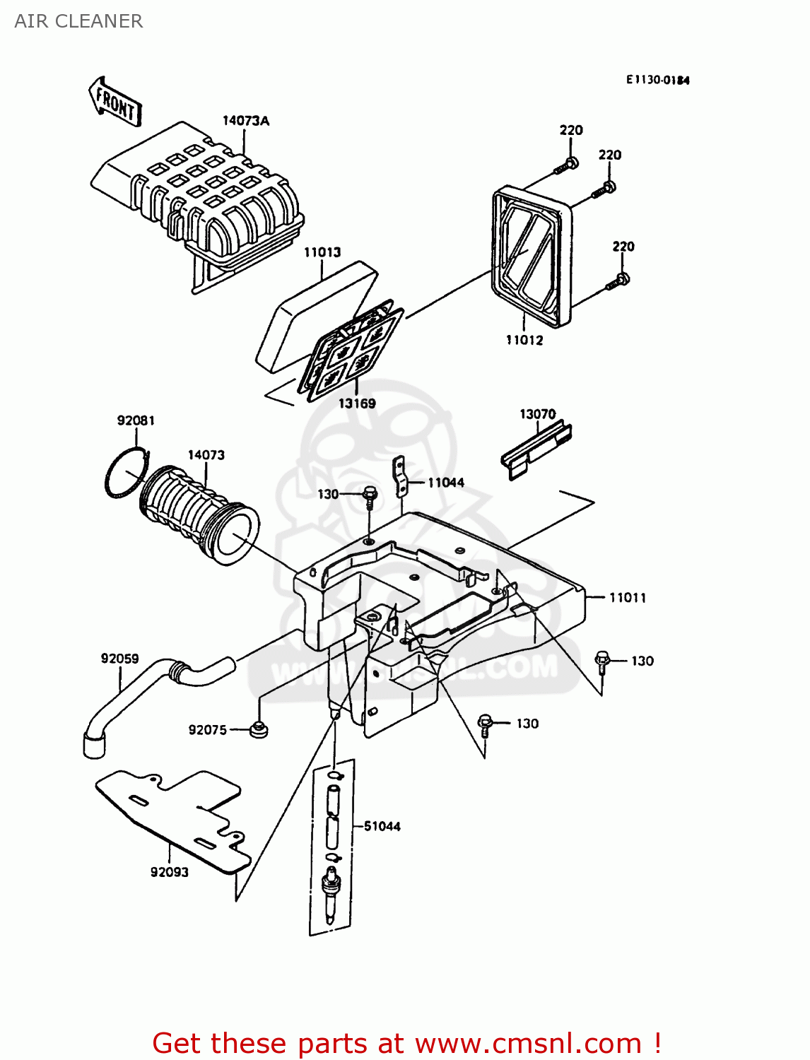 AIR CLEANER KL600A3 KLR600 1988 ITALY