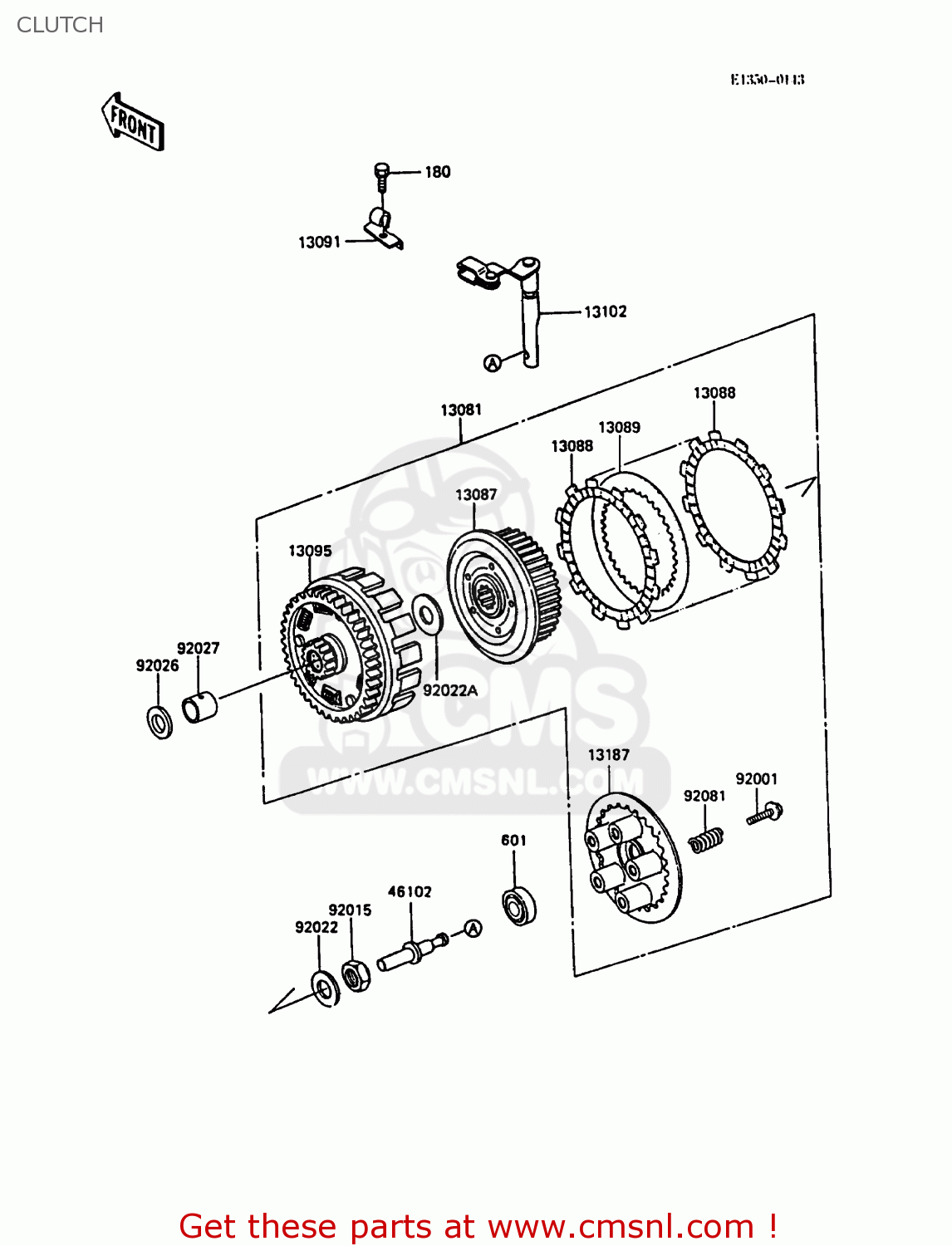 CLUTCH KL600A3 KLR600 1988 ITALY