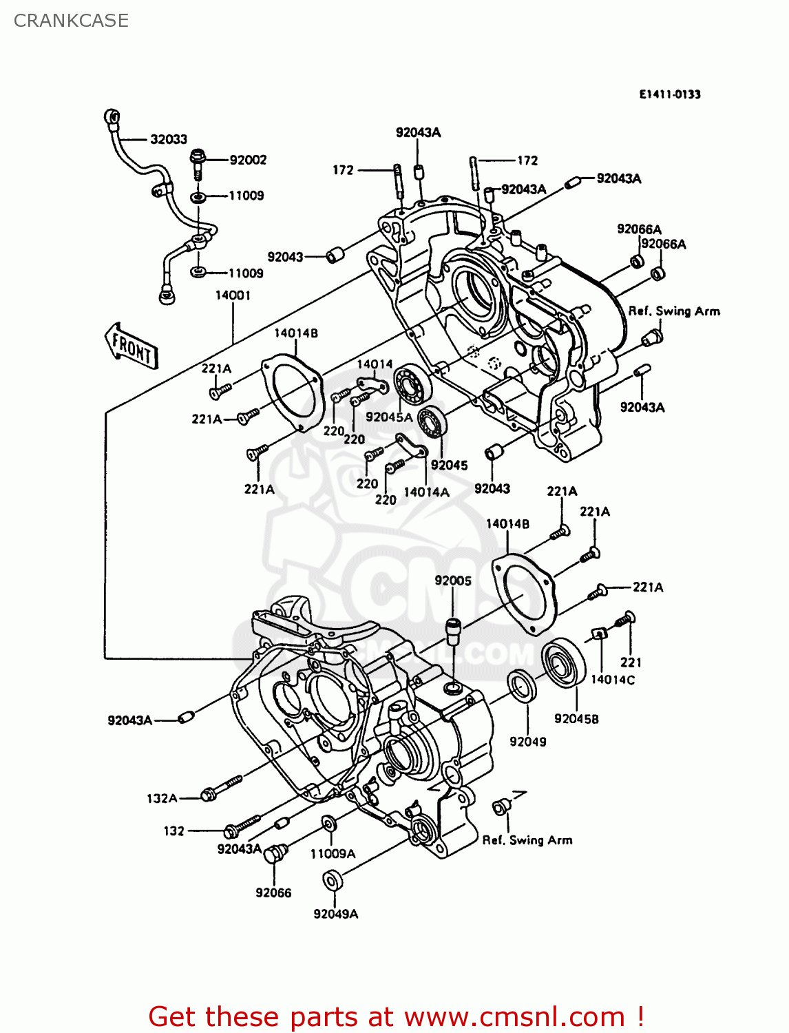 CRANKCASE KL600A3 KLR600 1988 ITALY