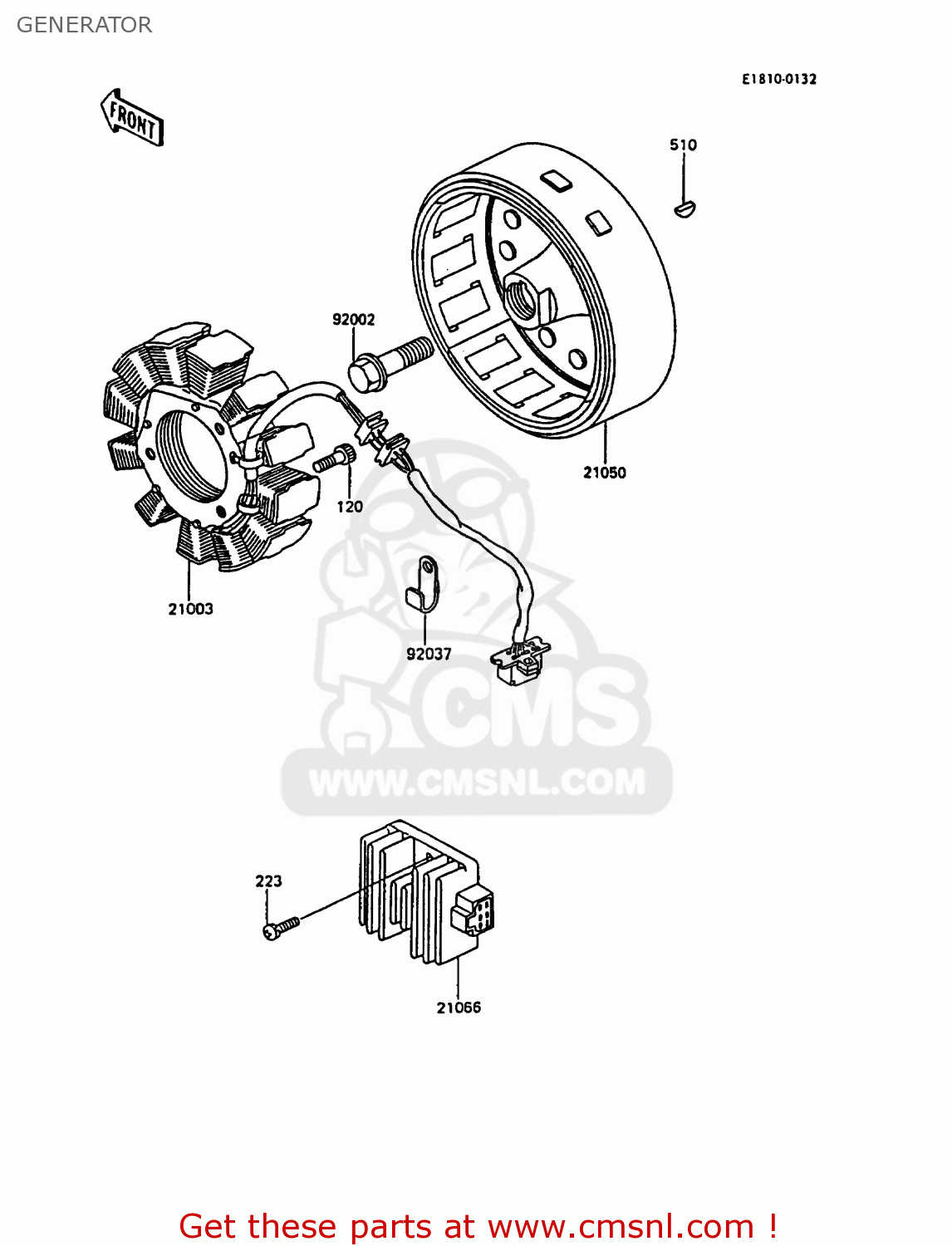 GENERATOR KL600A3 KLR600 1988 ITALY