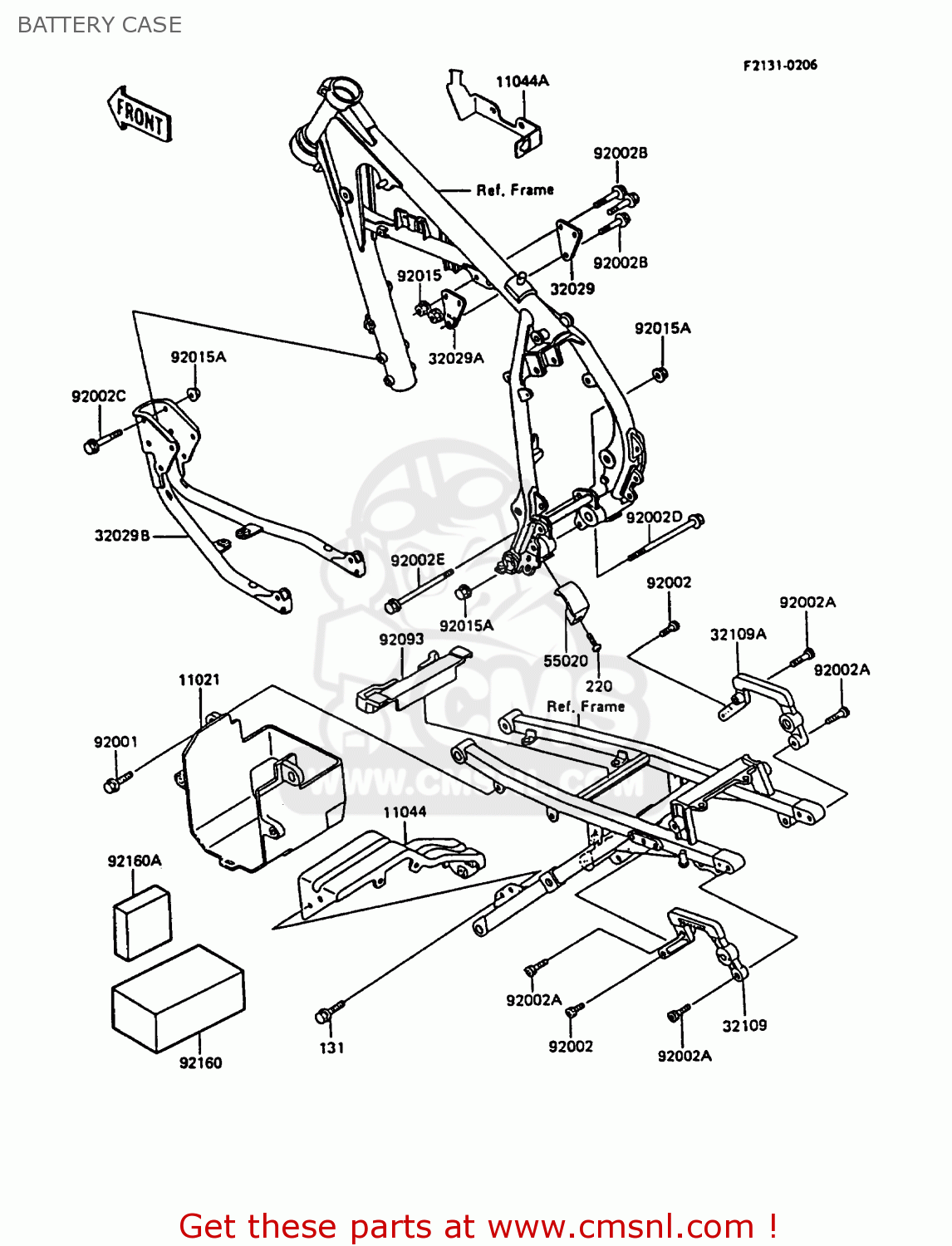 BATTERY CASE KL600A3 KLR600 1988 ITALY