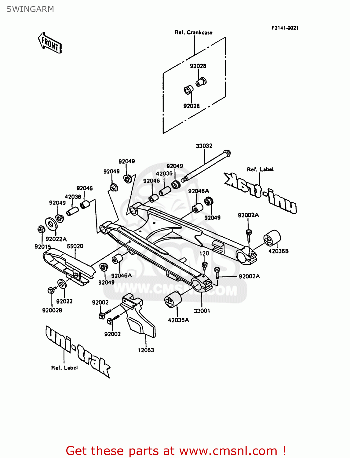 SWINGARM KL600A3 KLR600 1988 ITALY