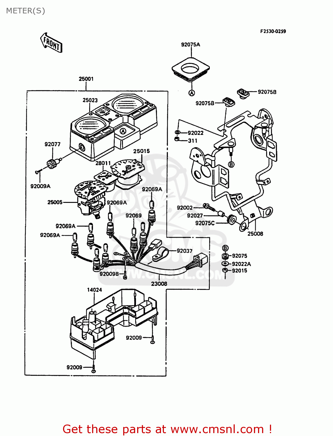 METER(S) KL600A3 KLR600 1988 ITALY