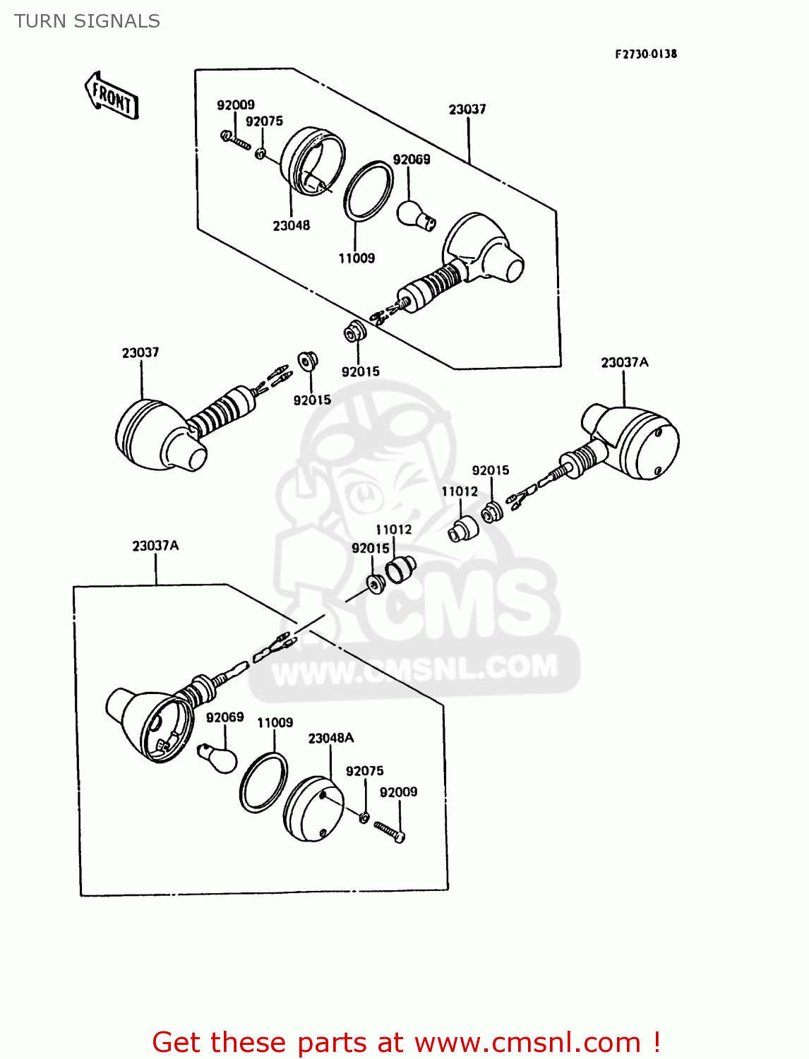 TURN SIGNALS KL600A3 KLR600 1988 ITALY