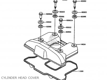 CYLINDER HEAD COVER - KL600A3 KLR600 1988 ITALY