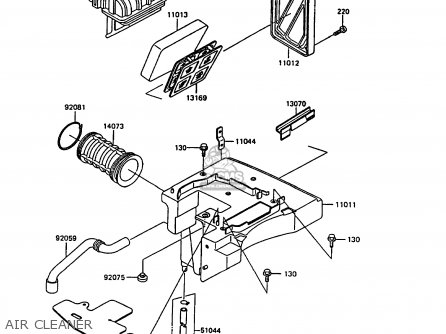 AIR CLEANER - KL600A3 KLR600 1988 ITALY