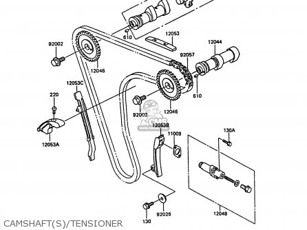 CAMSHAFT(S)/TENSIONER - KL600A3 KLR600 1988 ITALY