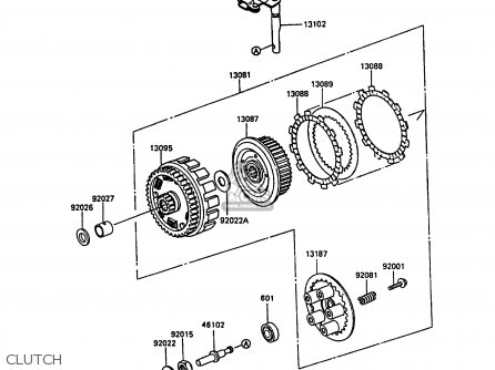 CLUTCH - KL600A3 KLR600 1988 ITALY