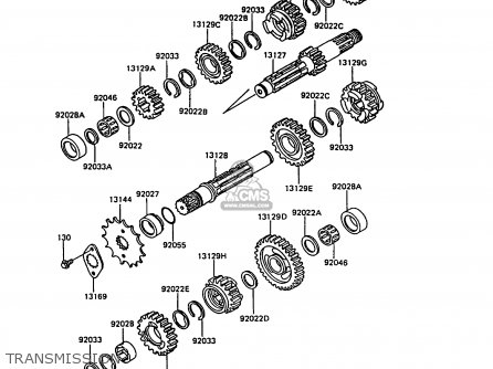 TRANSMISSION - KL600A3 KLR600 1988 ITALY
