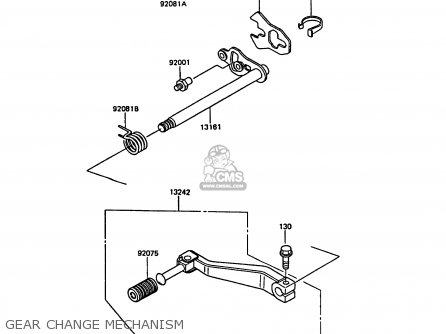 GEAR CHANGE MECHANISM - KL600A3 KLR600 1988 ITALY