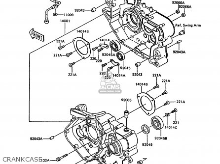 CRANKCASE - KL600A3 KLR600 1988 ITALY