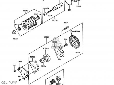 OIL PUMP - KL600A3 KLR600 1988 ITALY