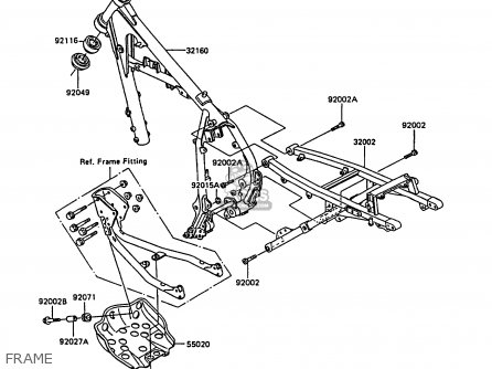 FRAME - KL600A3 KLR600 1988 ITALY