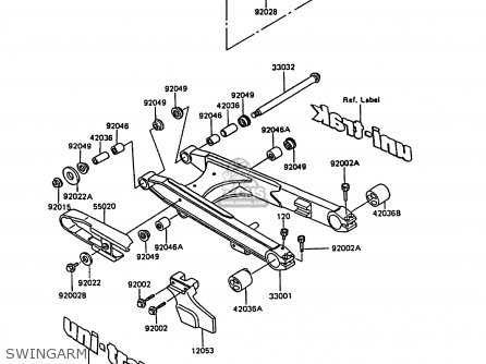 SWINGARM - KL600A3 KLR600 1988 ITALY