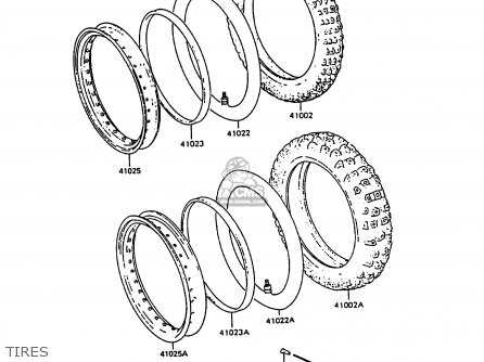 TIRES - KL600A3 KLR600 1988 ITALY