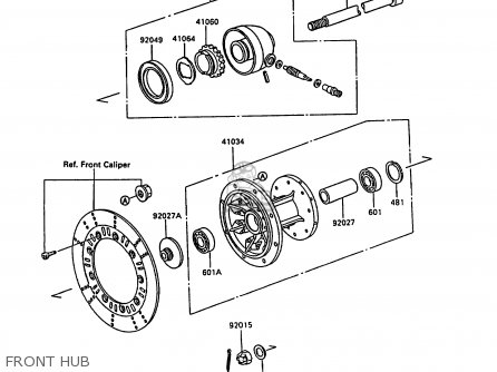 FRONT HUB - KL600A3 KLR600 1988 ITALY