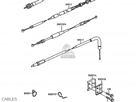 CABLES - KL600A3 KLR600 1988 ITALY