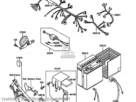 CHASSIS ELECTRICAL EQUIPMENT - KL600A3 KLR600 1988 ITALY