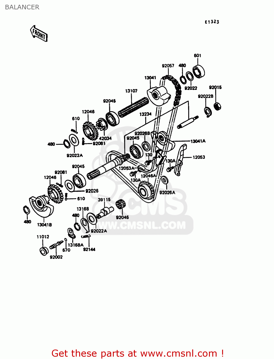 BALANCER KL600A5 KLR600 1990 ITALY