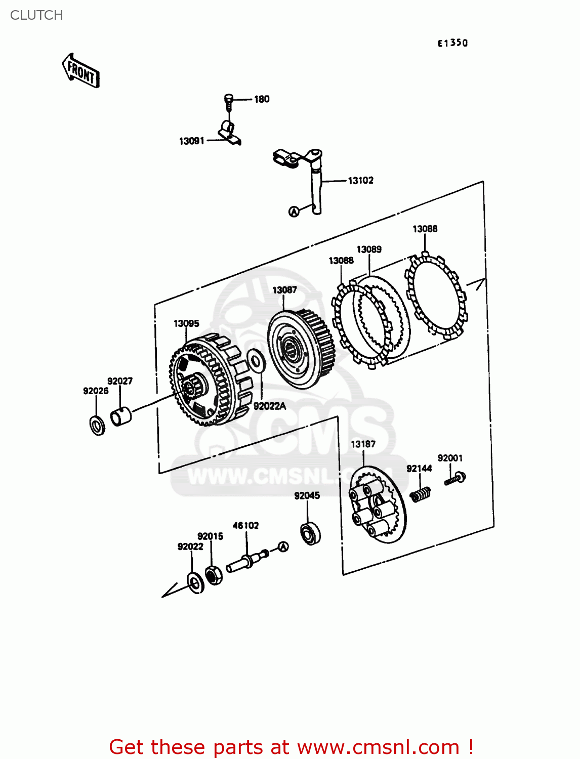 CLUTCH KL600A5 KLR600 1990 ITALY