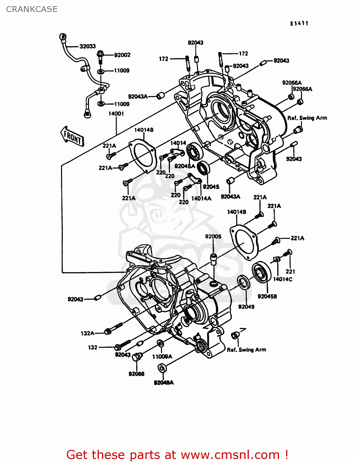 CRANKCASE KL600A5 KLR600 1990 ITALY