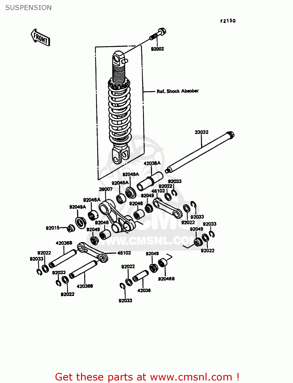 SUSPENSION KL600A5 KLR600 1990 ITALY