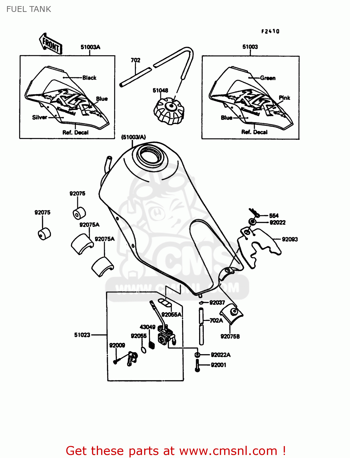 FUEL TANK KL600A5 KLR600 1990 ITALY