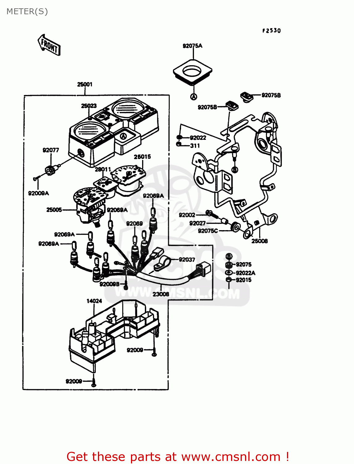 METER(S) KL600A5 KLR600 1990 ITALY