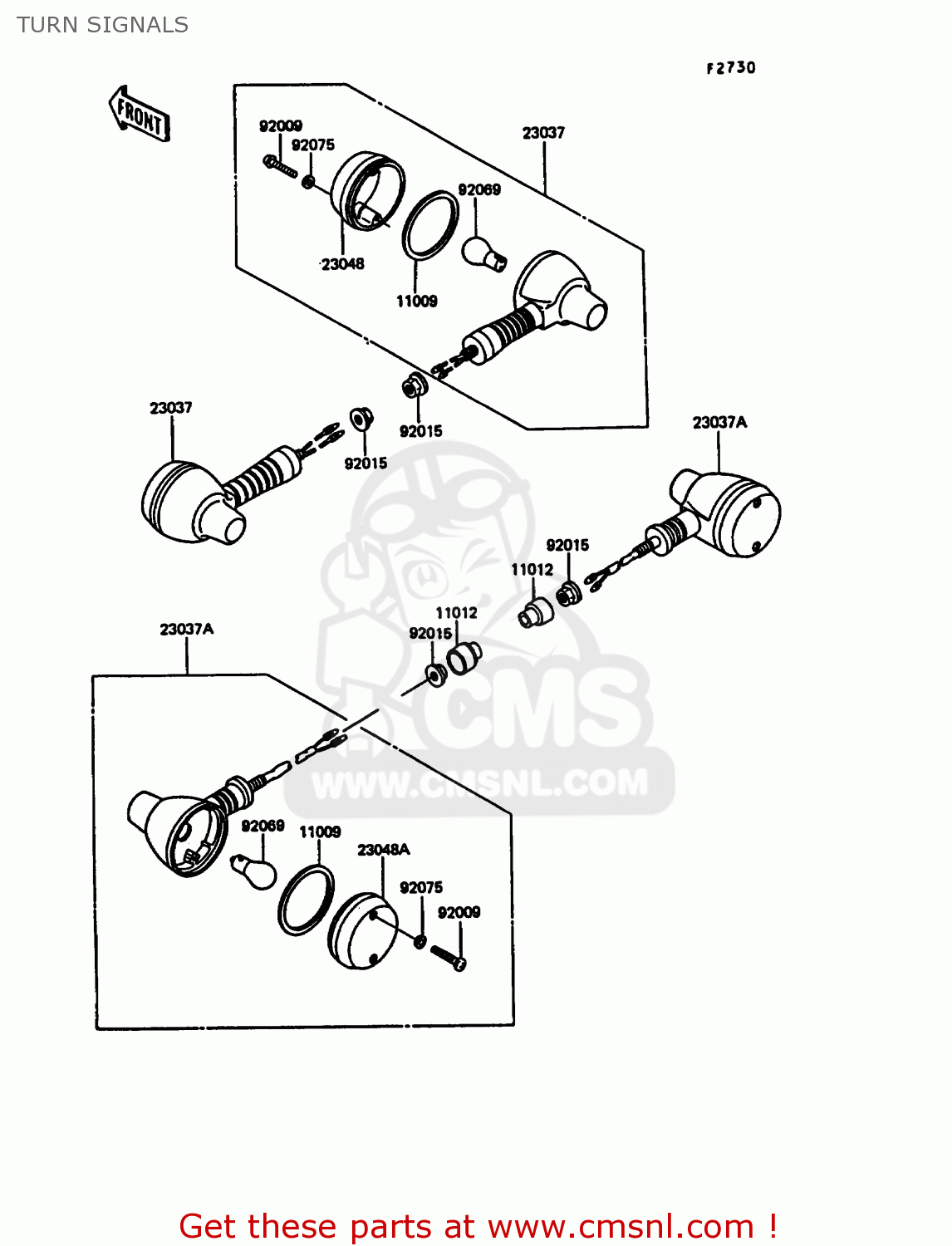 TURN SIGNALS KL600A5 KLR600 1990 ITALY