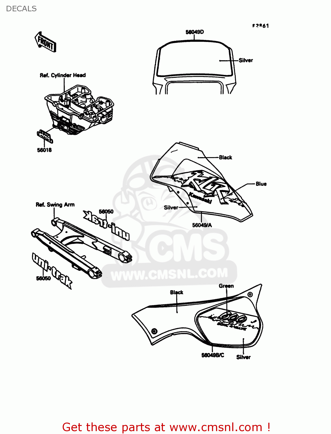 DECALS KL600A5 KLR600 1990 ITALY