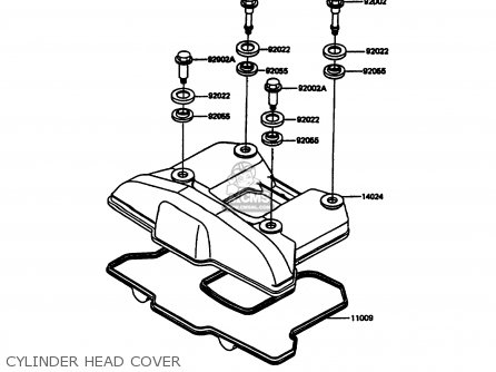 CYLINDER HEAD COVER - KL600A5 KLR600 1990 ITALY