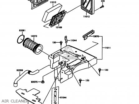 AIR CLEANER - KL600A5 KLR600 1990 ITALY