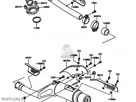 MUFFLER(S) - KL600A5 KLR600 1990 ITALY