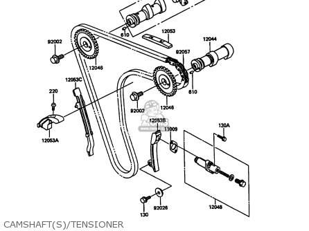 CAMSHAFT(S)/TENSIONER - KL600A5 KLR600 1990 ITALY