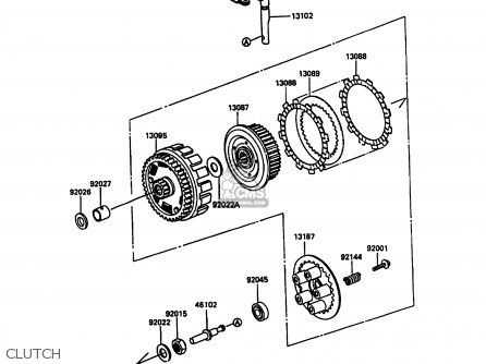 CLUTCH - KL600A5 KLR600 1990 ITALY