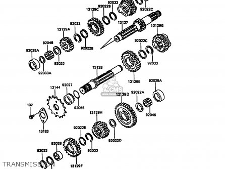 TRANSMISSION - KL600A5 KLR600 1990 ITALY