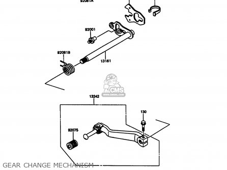 GEAR CHANGE MECHANISM - KL600A5 KLR600 1990 ITALY