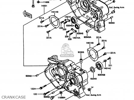 CRANKCASE - KL600A5 KLR600 1990 ITALY