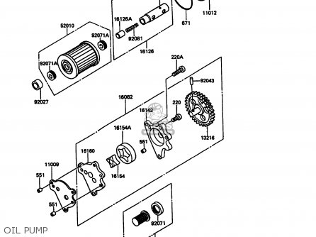 OIL PUMP - KL600A5 KLR600 1990 ITALY