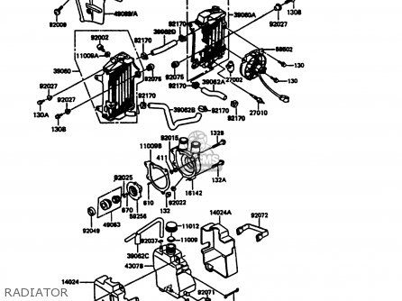 RADIATOR - KL600A5 KLR600 1990 ITALY