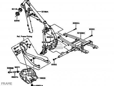 FRAME - KL600A5 KLR600 1990 ITALY