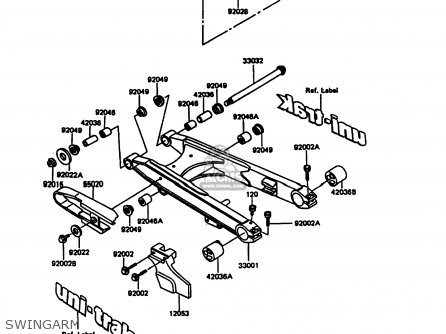 SWINGARM - KL600A5 KLR600 1990 ITALY