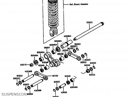 SUSPENSION - KL600A5 KLR600 1990 ITALY