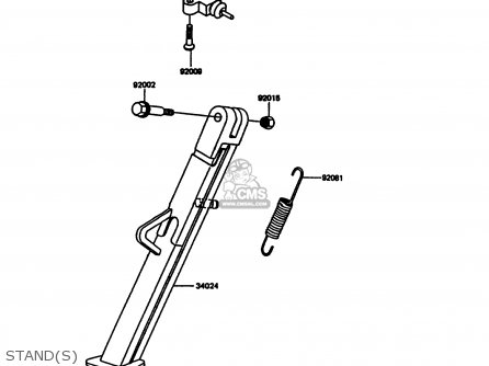 STAND(S) - KL600A5 KLR600 1990 ITALY