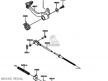 BRAKE PEDAL - KL600A5 KLR600 1990 ITALY