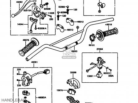 HANDLEBAR - KL600A5 KLR600 1990 ITALY