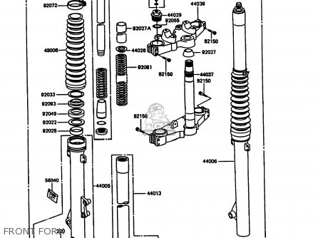 FRONT FORK - KL600A5 KLR600 1990 ITALY